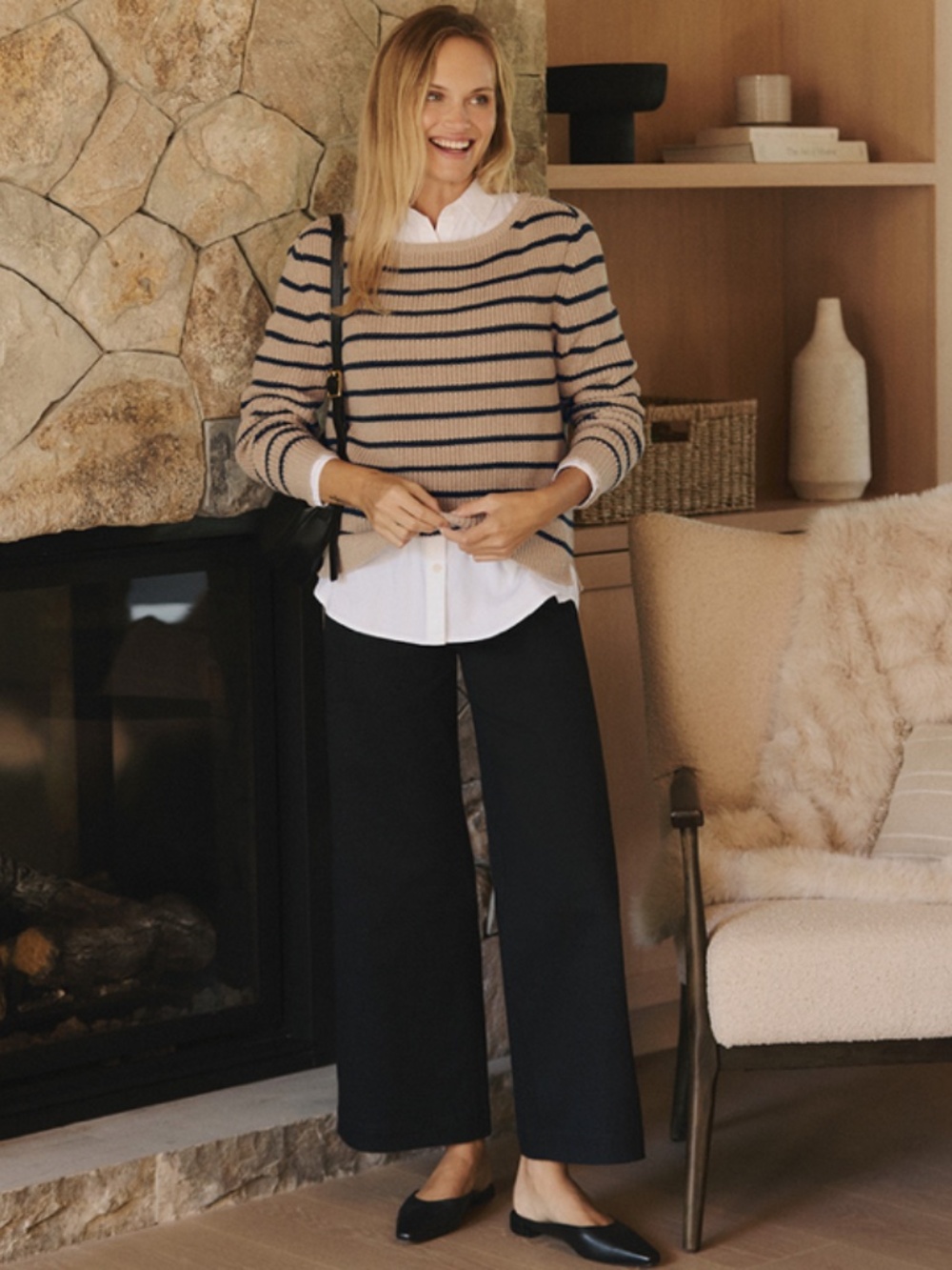 NWT Pact Organic Stretch Twill Wide Leg Pant - Picture 5 of 10